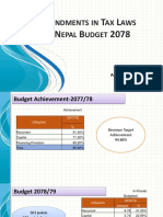 Amendements in Budget 77-78-Updated