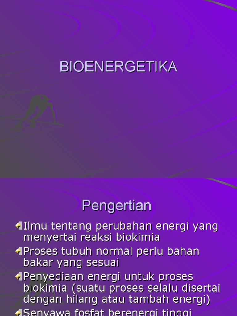 BIOENERGETIKA | PDF | Sains & Matematika