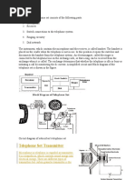 Telephone Set Transmitter