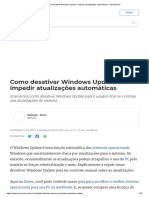 Como Desativar Windows Update e Impedir Atualizações Automáticas - DeUmZoom