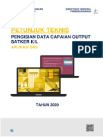 Juknis Pengisian Capaian Output SAS