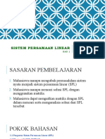 SPL Sistem Persamaan Linear