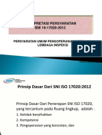 Interpretasi SNI ISO 17020-2012