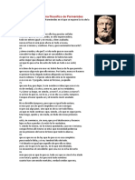 Fragmento del poema filosófico de Parménides