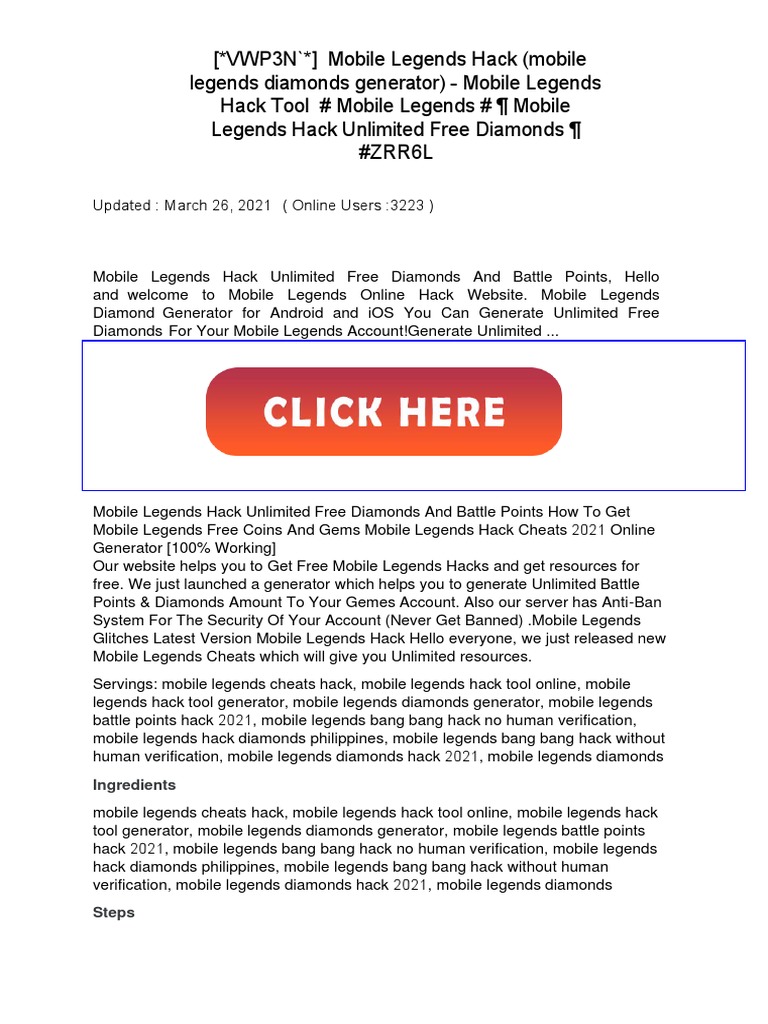 Kar 3T Mobile Legends Hack g7q3 | PDF | System Software | Online Services