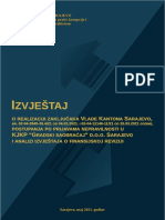 Izvještaj Ureda Za Borbu Protiv Korupcije I Upravljanje Kvalitetom KS o Poslovanju Grasa, Po Zaključcima Vlade KS