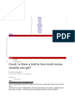 Covid: Is There A Limit To How Much Worse Variants Can Get?