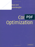 Convex Optimization (Cambridge S.boyd, L.vandenberghe, 2004)