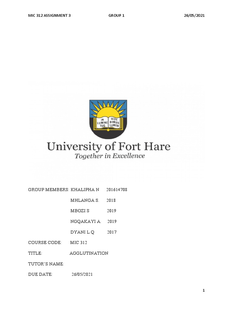 Mic 300 Assignment 3 | PDF | Antibody | Infection