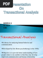 Transactional Analysis Handout | PDF | Mental Health | Cognitive Science