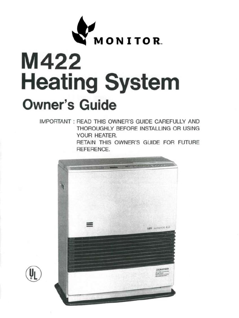 MPI Monitor 422 Heater Manual | PDF | Pipe (Fluid Conveyance) | Kerosene