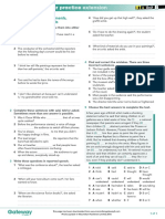 B1+ UNIT 8 Extra Grammar Practice Extension