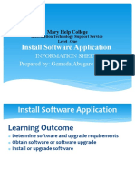 Install Software Application: Information Sheet Prepared By: Gemeda Abugare Baduke