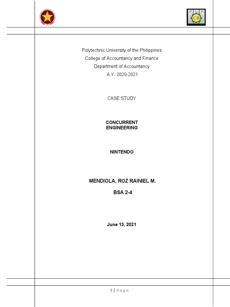 Bsa24 Nintendo Case Study Om&tqm Mendiola, Roz Rainiel PDF
