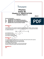 Physics Class XI: Chapter 8 - GRAVITATION