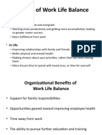 Benefits of Work Life Balance
