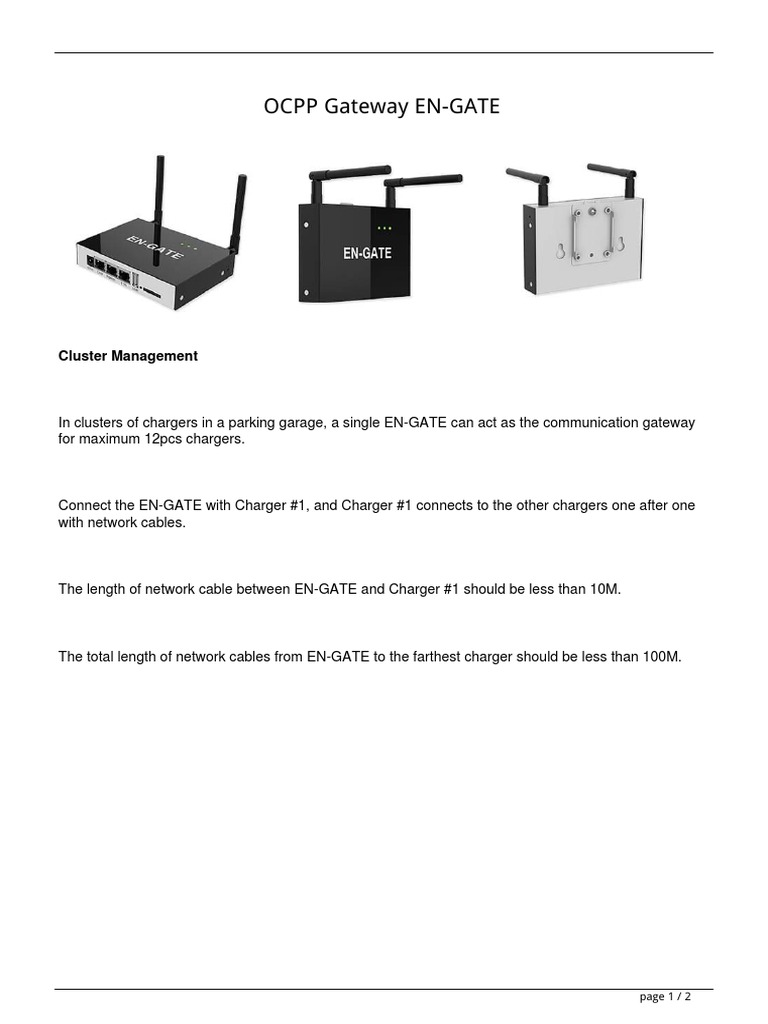 Ocpp Gateway en Gate | PDF