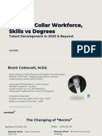 The New Collar Workforce, Skills Vs Degrees: Talent Development in 2020 & Beyond