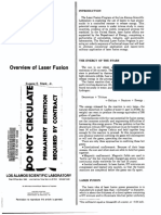 Overview of Laser Fusion: LAS L-77-24 December