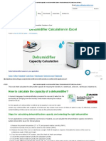 Calculate Capacity & Select Dehumidifier - Vacker