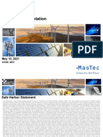 MasTec Corporate Presentation 051021