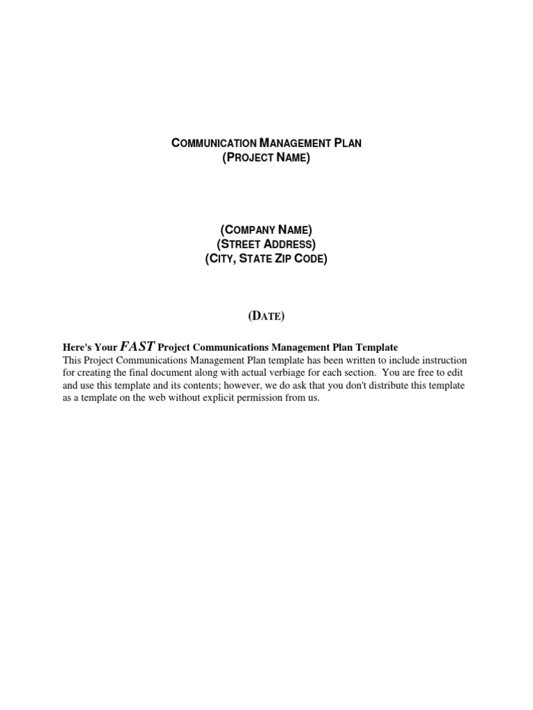 Building Expansion Project Communication Plan | PDF | Communication ...