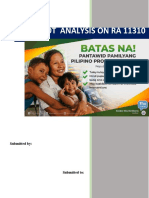 Swot Analysis On Ra 11310: Submitted by