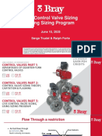 Live Control Valve Sizing Using Sizing Program