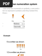 Babylonian Numeration System