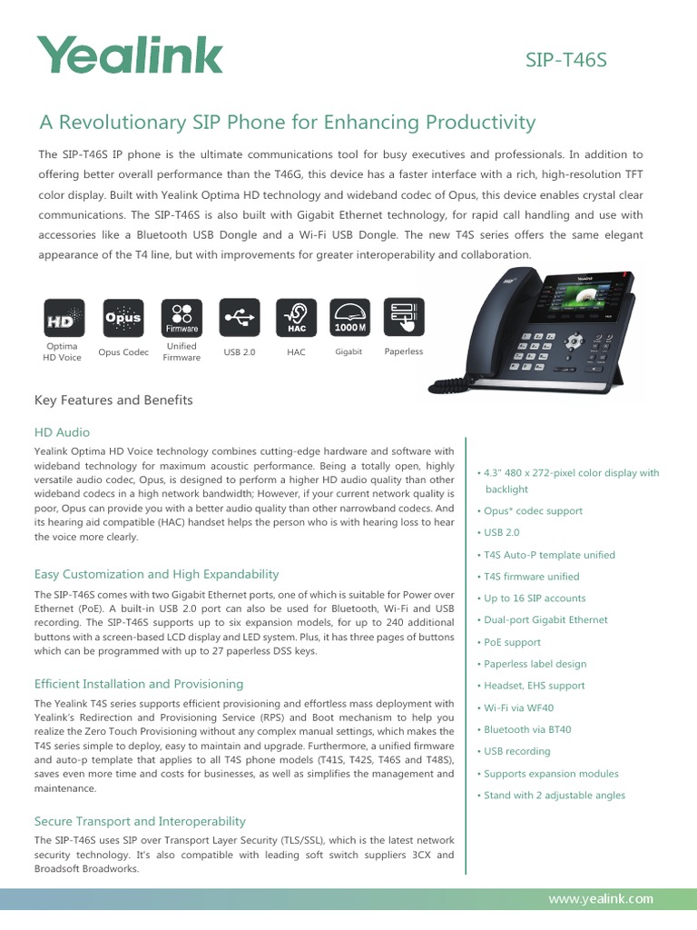 A Revolutionary SIP Phone For Enhancing Productivity | PDF | Session ...
