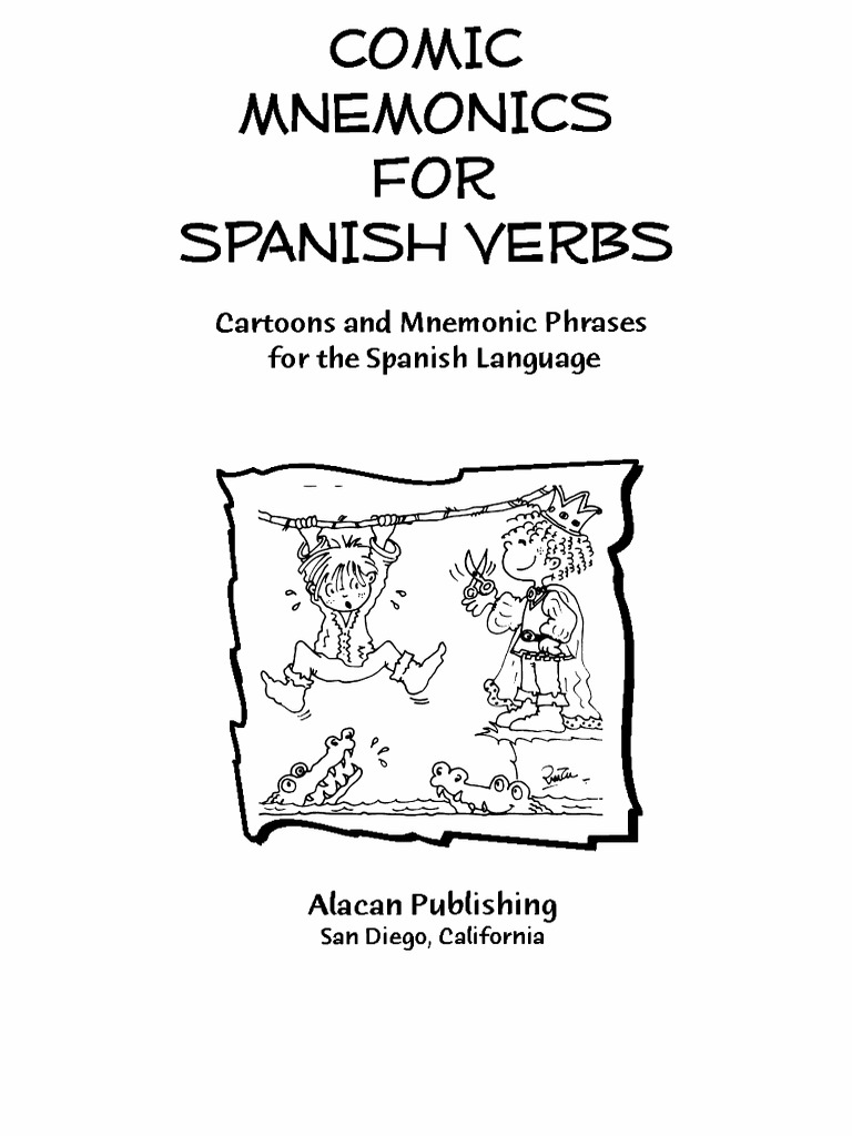 Jim Sarris Comic Mnemonics Spanish Verbs 2 PDF Mnemonic Memory