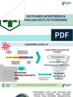 Instrumen Monitoring Dan Evaluasi Mutu Di Puskesmas