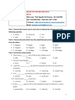 Bộ Đề Thi Chuyên Anh Vào 6 ĐỀ 32: Part 3: Choose the correct answer