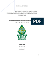 Persengketaan Lahan Pertanian Yang Dialih Fungsikan Menjadi Lahan Non Pertanian Oleh Pemerintah