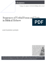 Sequences of Verbal Forms and Taxis in B