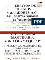 Valuación Dee Maquinaria Agricola y Equipo