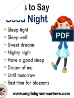 8 Ways To Say Good Night