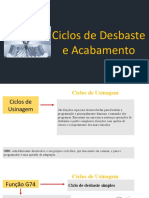 Aula 11 Ciclos de Acabamento e Desbaste Longitudinal - Torneamento