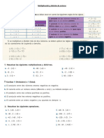 Multiplicación y División de Enteros