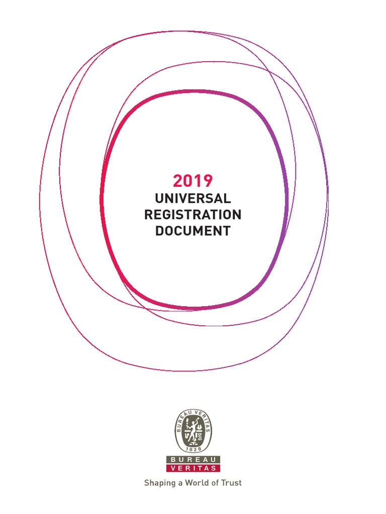 BUREAU-VERITAS 2019 Universal Registration Document | PDF | Economic Growth  | Corporate Social Responsibility