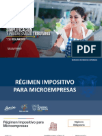 REGIMEN MICROEMPRESAS Inclusión, Exclusión y Deberes Formales