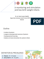 Dr. Dr. Hesti Lestari, Sp.A (K) Development Monitoring and Stimulation in Preterm Infant