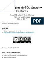 MySQL Security Features