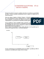 Chapitre 2 - Le Portefeuille Optimal Et La Gestion Passive