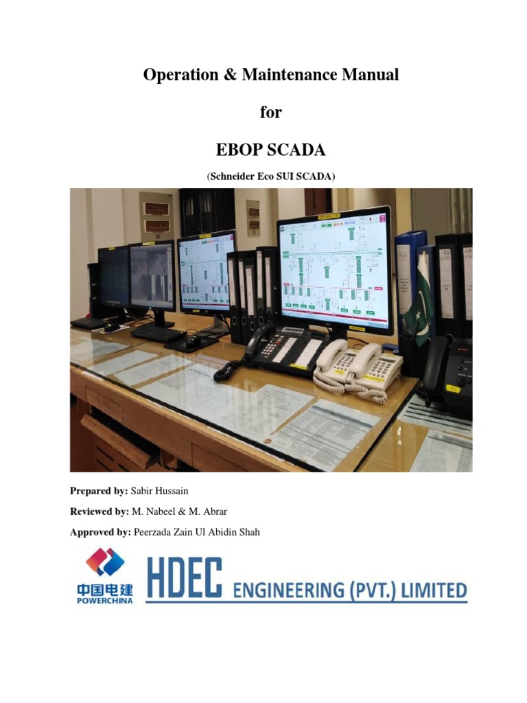 Ebop Scada Manual PDF Electrical Substation Transformer