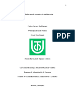 Relación Entre Economía y Administración