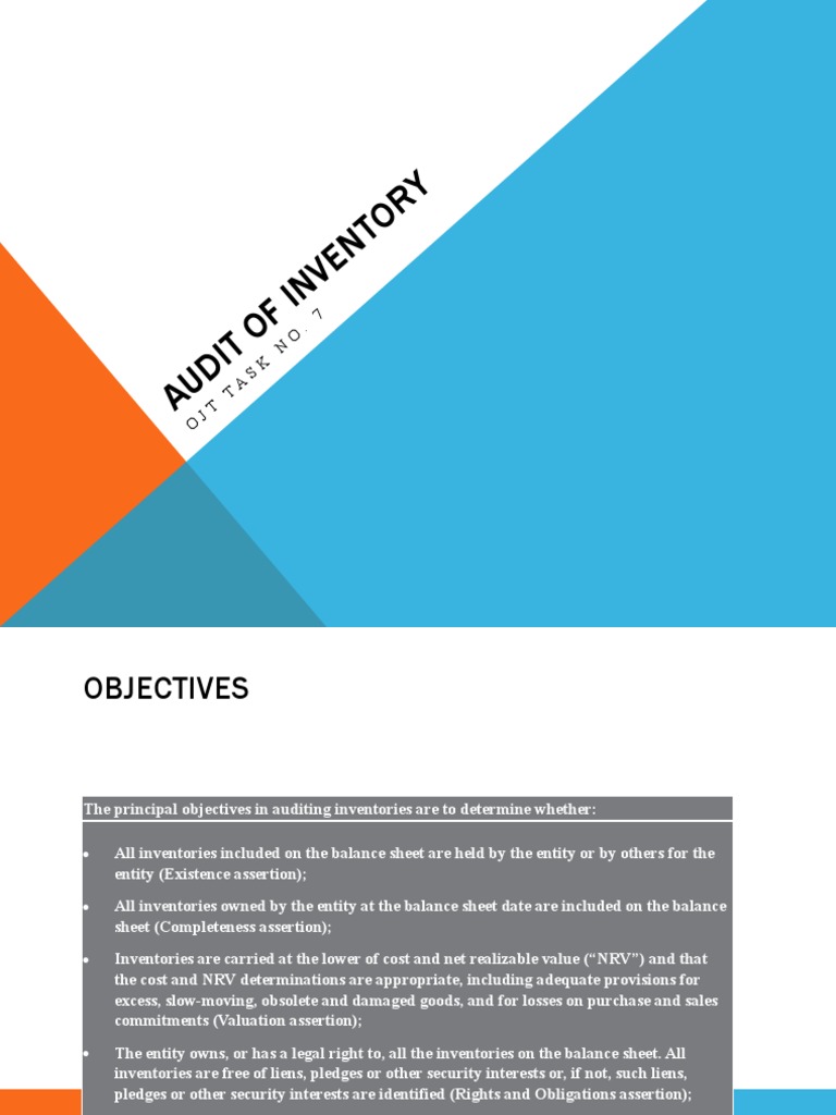 Audit of Inventories PSP | PDF | Inventory | Valuation (Finance)