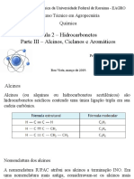 Aula II - Hidrocarbonetos - Pate III - Alcinos