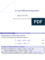 Infinite Series and Differential Equations: Nguyen Thieu Huy