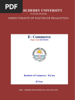 E-Commerce: Pondicherry University